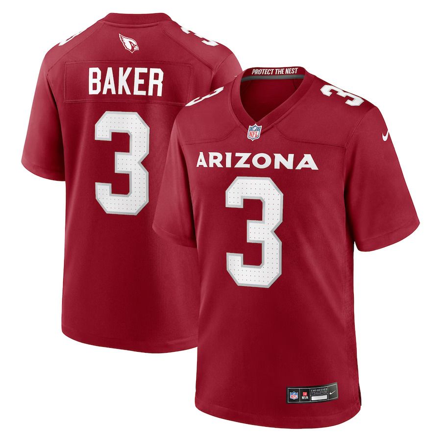 Men Arizona Cardinals #3 Budda Baker Nike Cardinal Game Player NFL Jersey->customized nfl jersey->Custom Jersey
